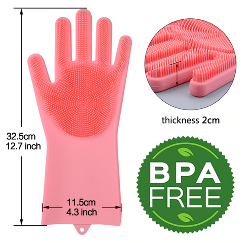 Magic Silicone  Washing Gloves